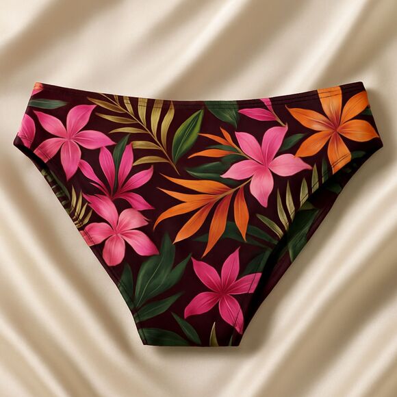Shade & Shore Women’s Floral Bikini Bottom Tropical Print Size S New - Picture 5 of 8